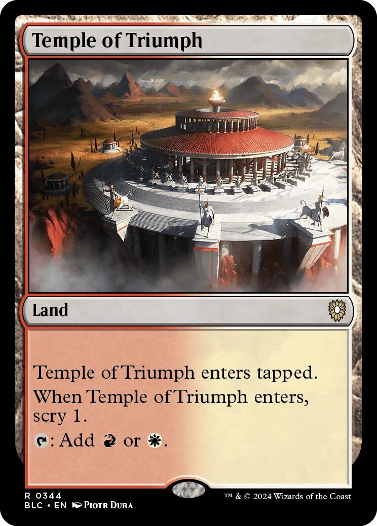 Temple of Triumph [Bloomburrow Commander] | Gear Gaming Fayetteville