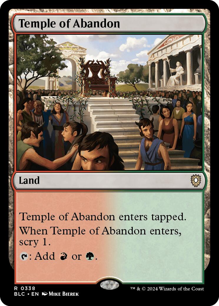 Temple of Abandon [Bloomburrow Commander] | Gear Gaming Fayetteville