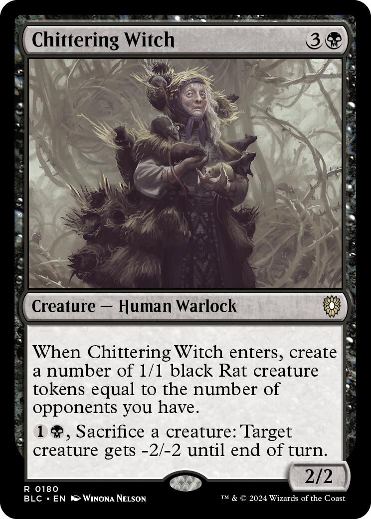 Chittering Witch [Bloomburrow Commander] | Gear Gaming Fayetteville