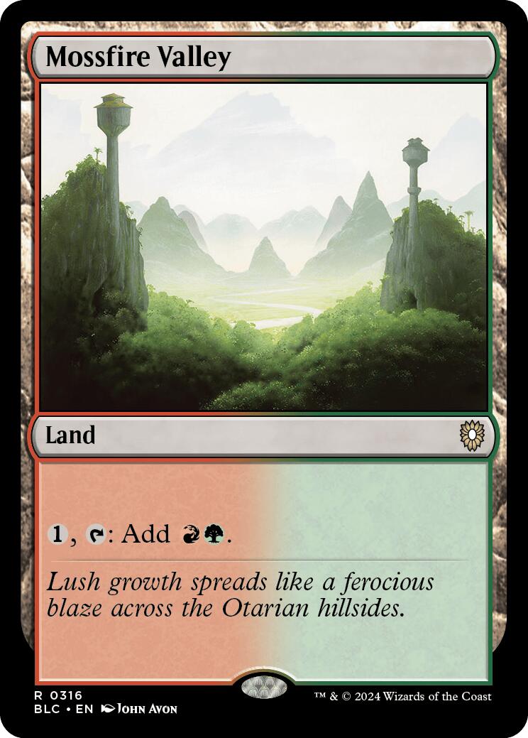 Mossfire Valley [Bloomburrow Commander] | Gear Gaming Fayetteville