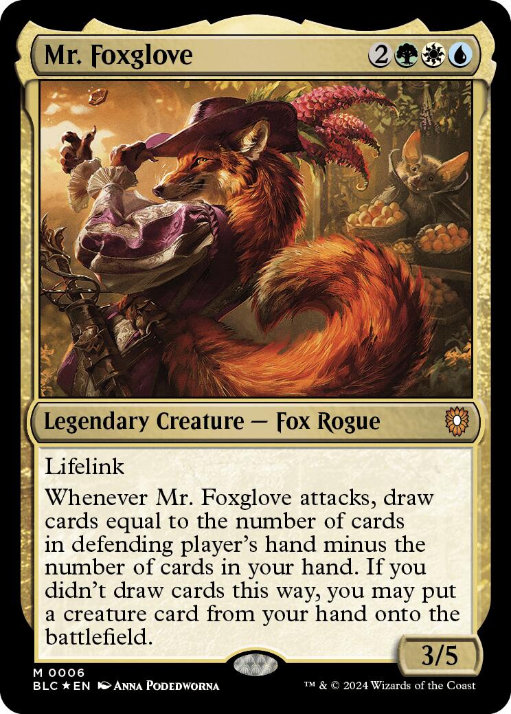 Mr. Foxglove [Bloomburrow Commander] | Gear Gaming Fayetteville