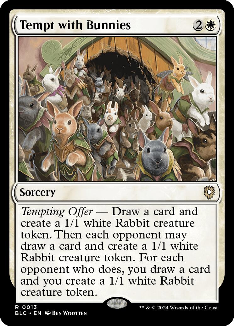 Tempt with Bunnies [Bloomburrow Commander] | Gear Gaming Fayetteville