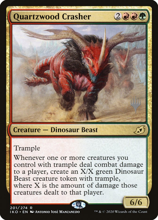 Quartzwood Crasher (Promo Pack) [Ikoria: Lair of Behemoths Promos] | Gear Gaming Fayetteville