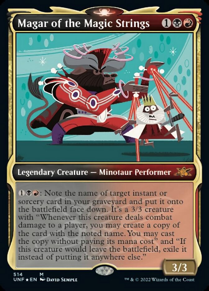 Magar of the Magic Strings (Showcase) (Galaxy Foil) [Unfinity] | Gear Gaming Fayetteville
