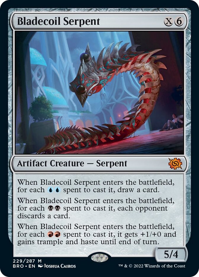 Bladecoil Serpent (Promo Pack) [The Brothers' War Promos] | Gear Gaming Fayetteville