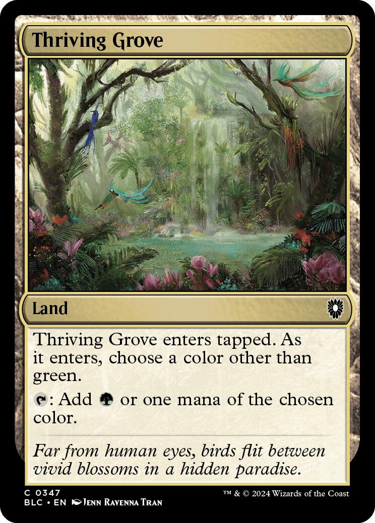 Thriving Grove [Bloomburrow Commander] | Gear Gaming Fayetteville