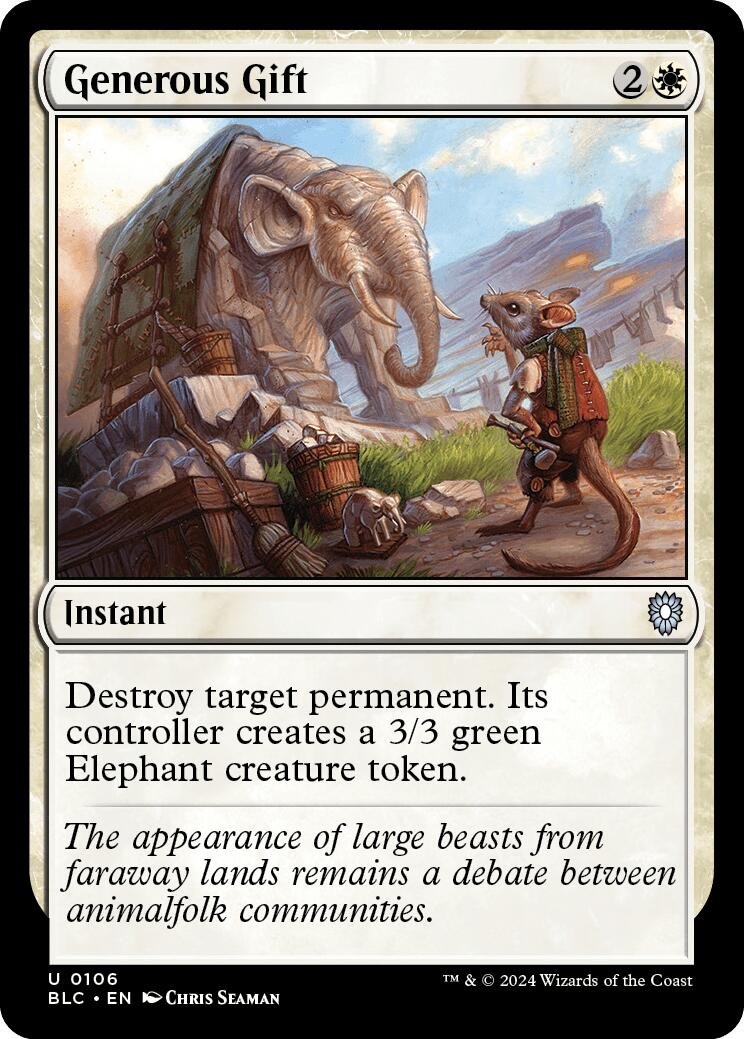 Generous Gift [Bloomburrow Commander] | Gear Gaming Fayetteville