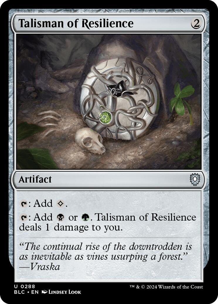 Talisman of Resilience [Bloomburrow Commander] | Gear Gaming Fayetteville