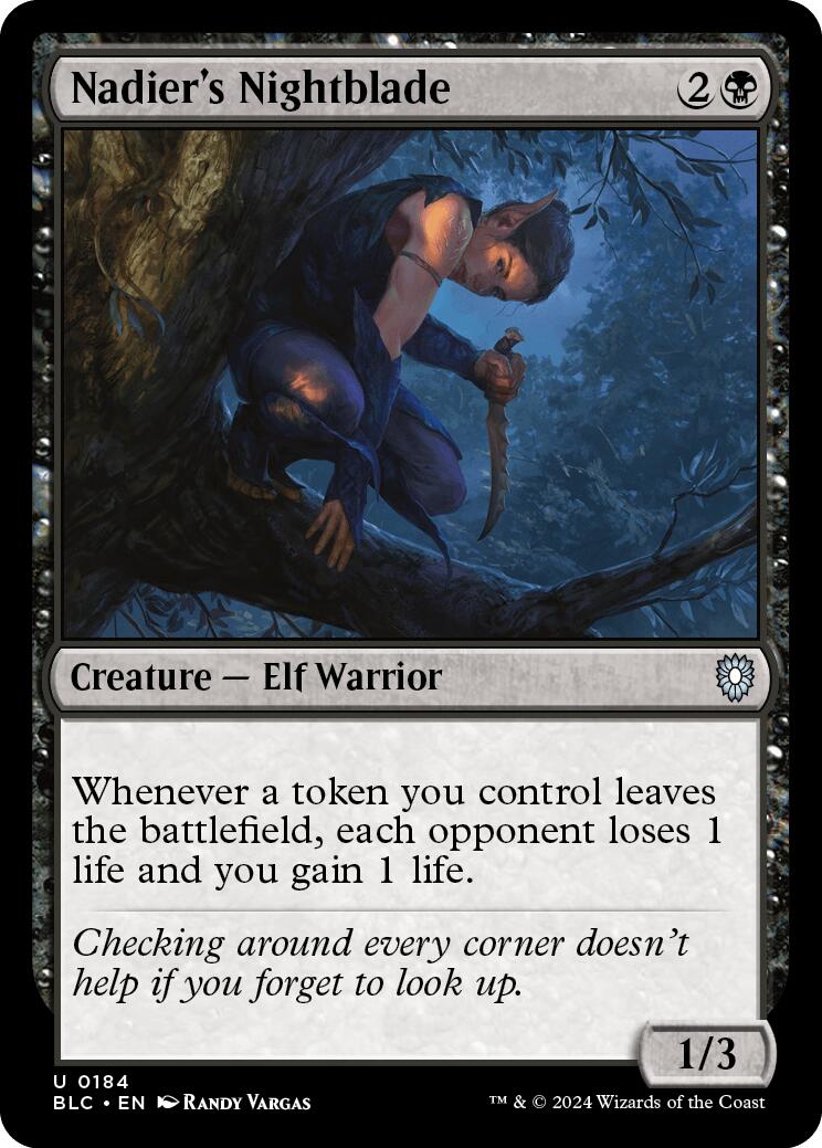 Nadier's Nightblade [Bloomburrow Commander] | Gear Gaming Fayetteville
