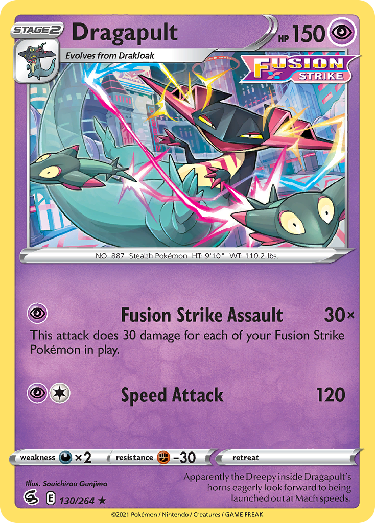 Dragapult (130/264) (Theme Deck Exclusive) [Sword & Shield: Fusion Strike] | Gear Gaming Fayetteville