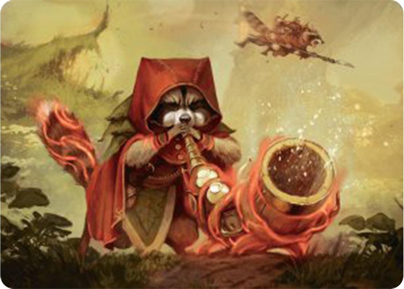 Raccoon Rallier Art Card [Bloomburrow Art Series] | Gear Gaming Fayetteville