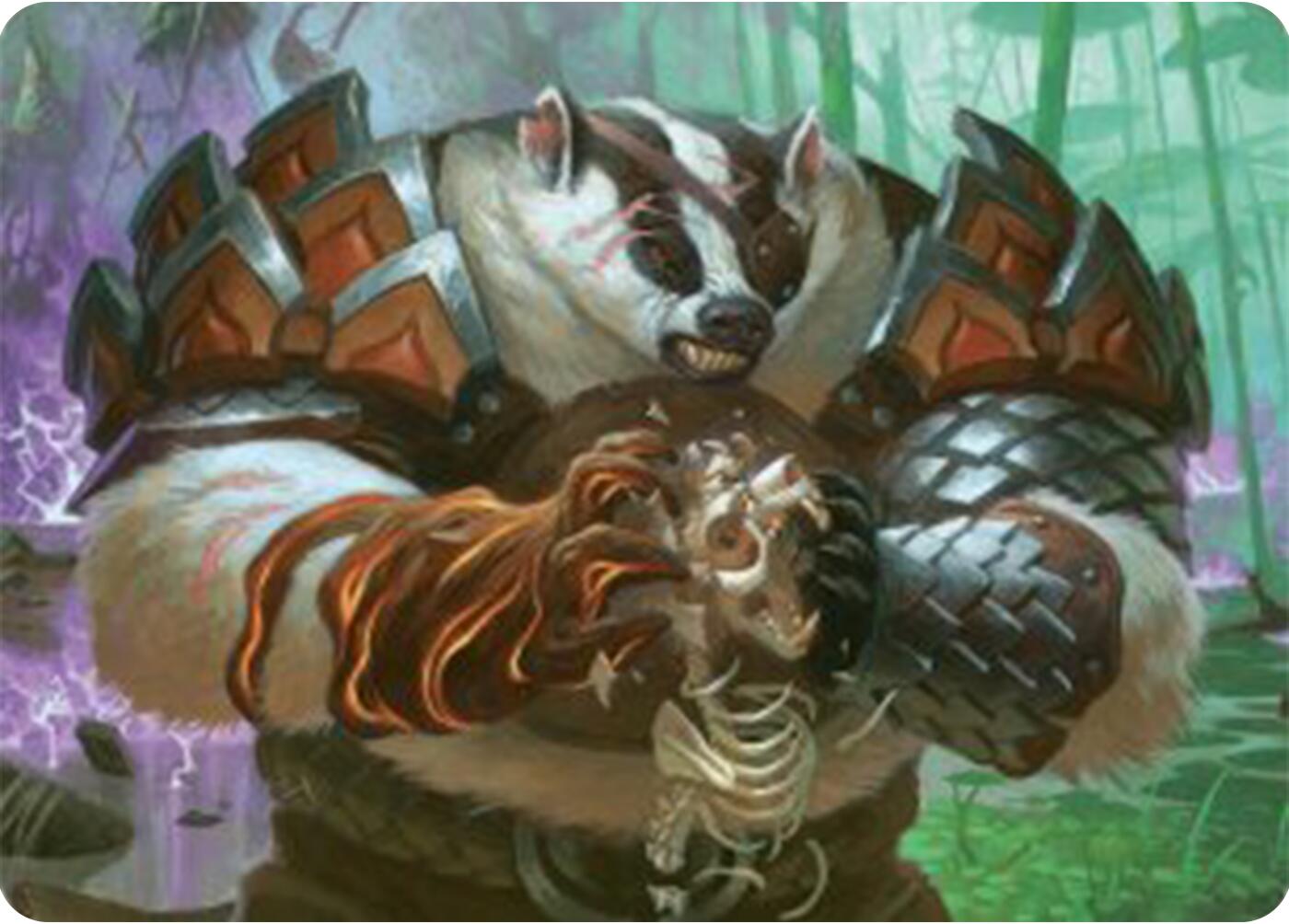 Hugs, Grisly Guardian Art Card [Bloomburrow Art Series] | Gear Gaming Fayetteville