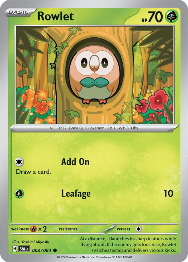 Rowlet (003/064) [Scarlet & Violet: Shrouded Fable] | Gear Gaming Fayetteville