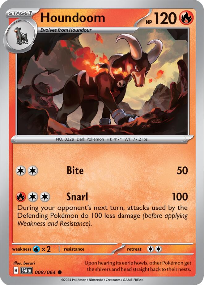 Houndoom (008/064) [Scarlet & Violet: Shrouded Fable] | Gear Gaming Fayetteville