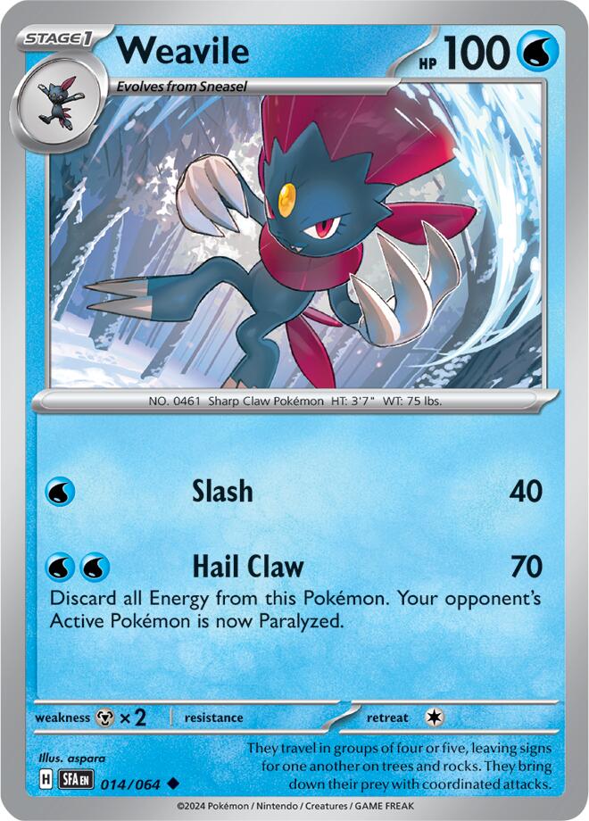 Weavile (014/064) [Scarlet & Violet: Shrouded Fable] | Gear Gaming Fayetteville