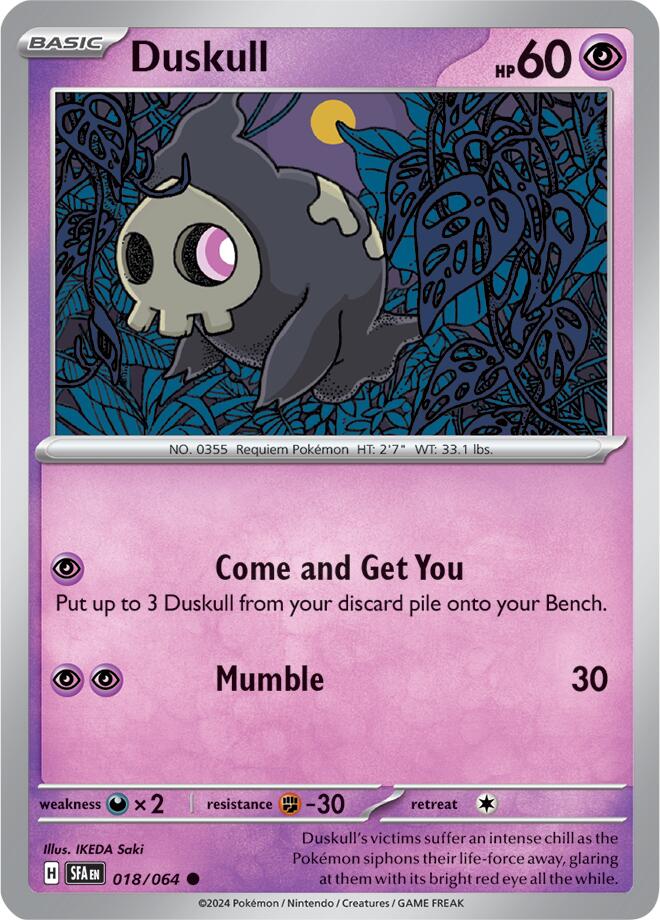 Duskull (018/064) [Scarlet & Violet: Shrouded Fable] | Gear Gaming Fayetteville