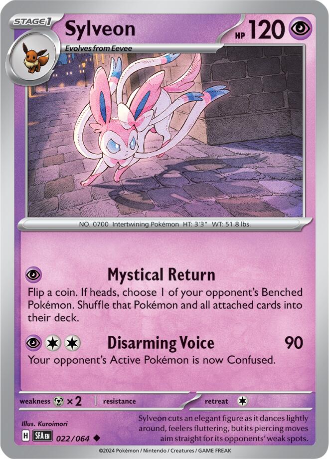 Sylveon (022/064) [Scarlet & Violet: Shrouded Fable] | Gear Gaming Fayetteville