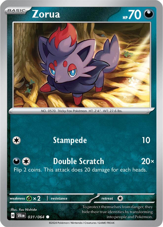 Zorua (031/064) [Scarlet & Violet: Shrouded Fable] | Gear Gaming Fayetteville