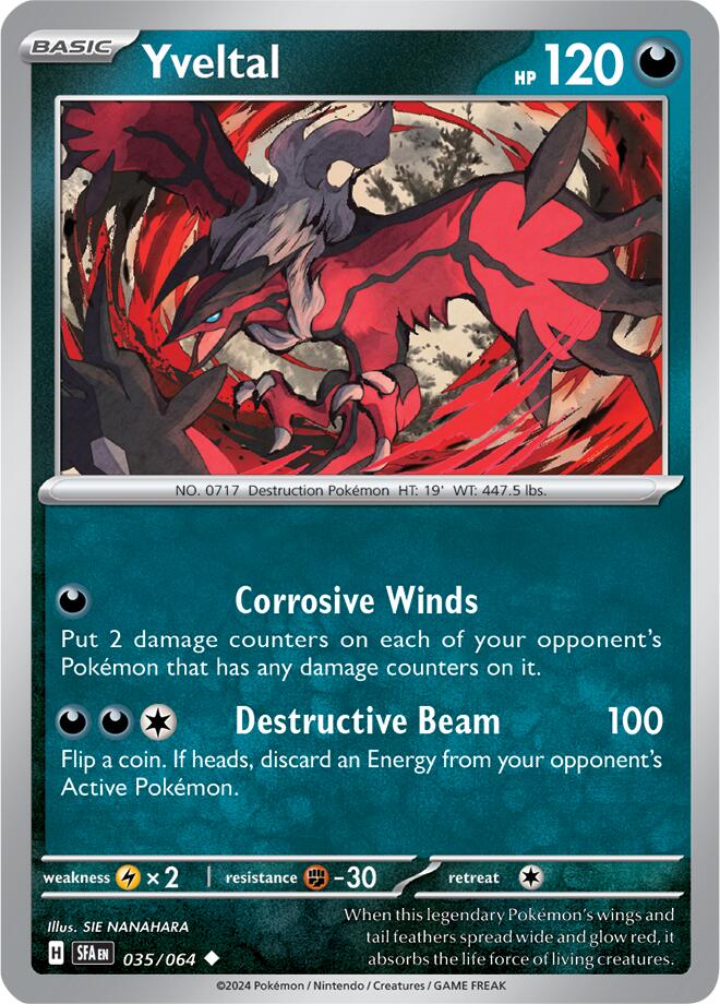 Yveltal (035/064) [Scarlet & Violet: Shrouded Fable] | Gear Gaming Fayetteville