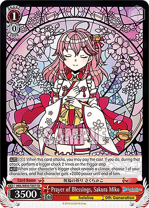 Prayer of Blessings, Sakura Miko - [hololive production feat. Weiss Schwarz Ambassadors Premium Set] | Gear Gaming Fayetteville