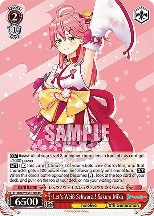 Let's Weiss Schwarz!! Sakura Miko - [hololive production feat. Weiss Schwarz Ambassadors Premium Set] | Gear Gaming Fayetteville