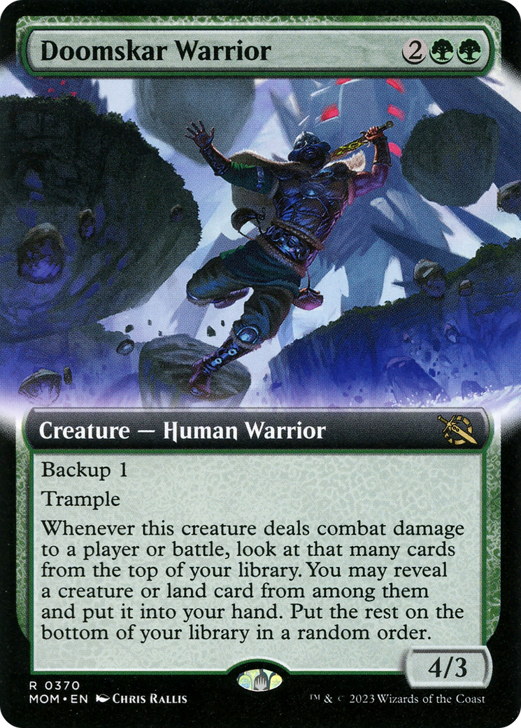 Doomskar Warrior (Extended Art) [March of the Machine] | Gear Gaming Fayetteville