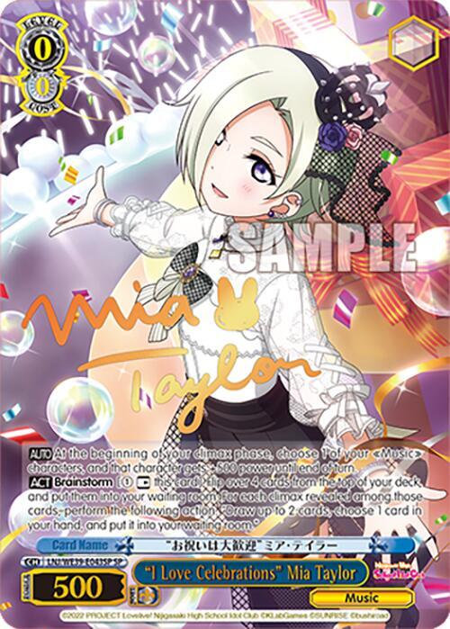 "I Love Celebrations" Mia Taylor (SP) - [Love Live! School Idol Festival Series 10th Anniversary Premium Booster] | Gear Gaming Fayetteville