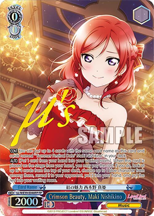 Crimson Beauty, Maki Nishikino (FP) - [Love Live! School Idol Festival Series 10th Anniversary Premium Booster] | Gear Gaming Fayetteville
