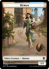 Human // Soldier Double-Sided Token [Bloomburrow Commander Tokens] | Gear Gaming Fayetteville