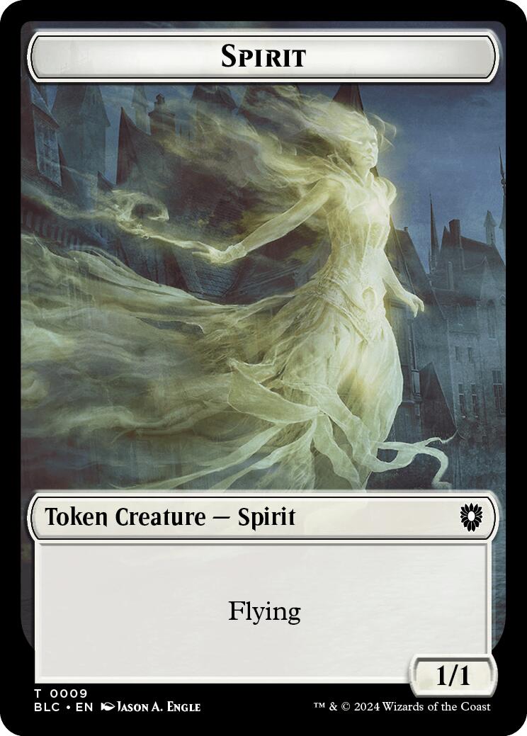 Spirit // Faerie Double-Sided Token [Bloomburrow Commander Tokens] | Gear Gaming Fayetteville