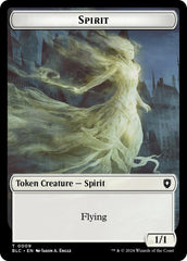 Spirit // Faerie Double-Sided Token [Bloomburrow Commander Tokens] | Gear Gaming Fayetteville