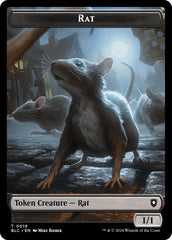 Rat // Raccoon Double-Sided Token [Bloomburrow Commander Tokens] | Gear Gaming Fayetteville