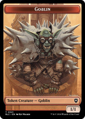 Goblin // Thopter Double-Sided Token [Bloomburrow Commander Tokens] | Gear Gaming Fayetteville