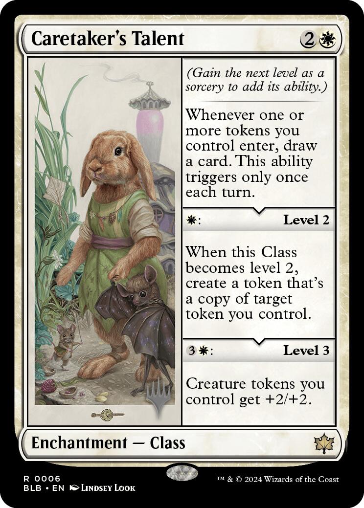 Caretaker's Talent (Promo Pack) [Bloomburrow Promos] | Gear Gaming Fayetteville