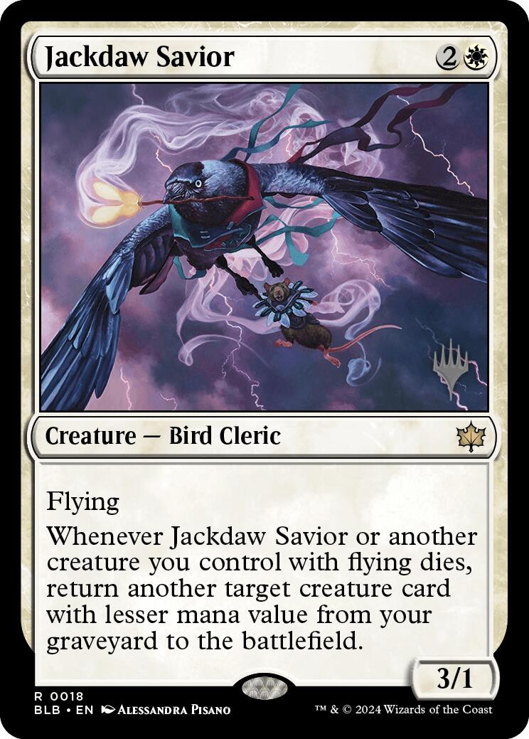 Jackdaw Savior (Promo Pack) [Bloomburrow Promos] | Gear Gaming Fayetteville