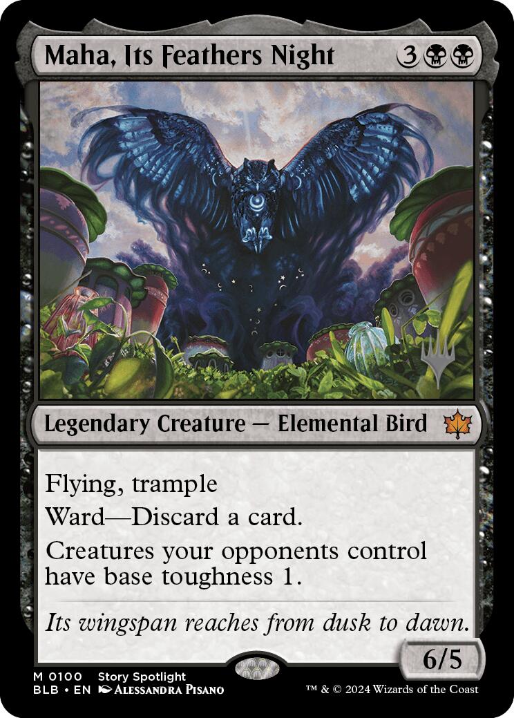 Maha, Its Feathers Night (Promo Pack) [Bloomburrow Promos] | Gear Gaming Fayetteville
