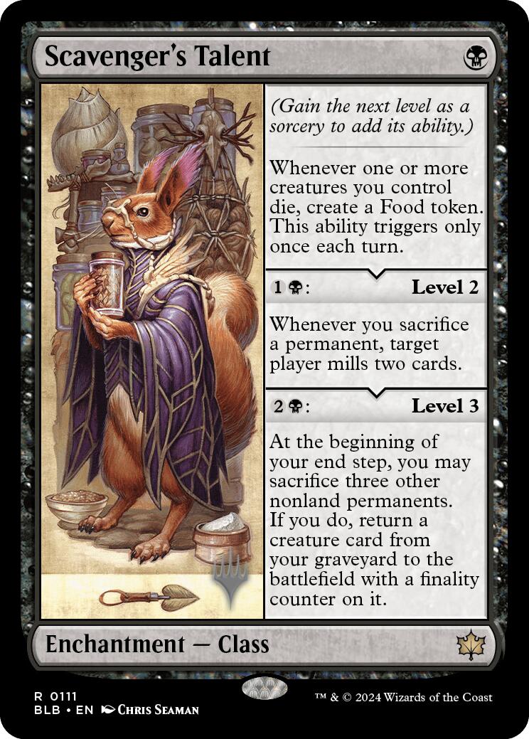 Scavenger's Talent (Promo Pack) [Bloomburrow Promos] | Gear Gaming Fayetteville