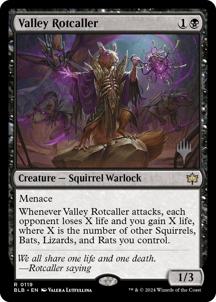 Valley Rotcaller (Promo Pack) [Bloomburrow Promos] | Gear Gaming Fayetteville