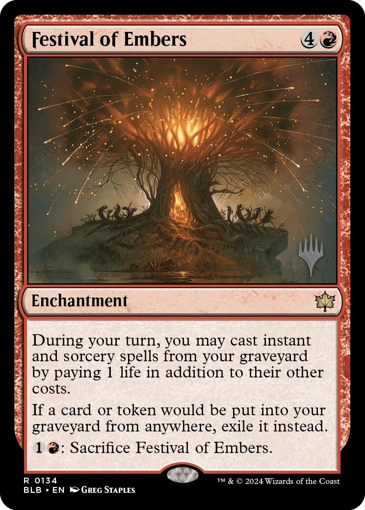 Festival of Embers (Promo Pack) [Bloomburrow Promos] | Gear Gaming Fayetteville