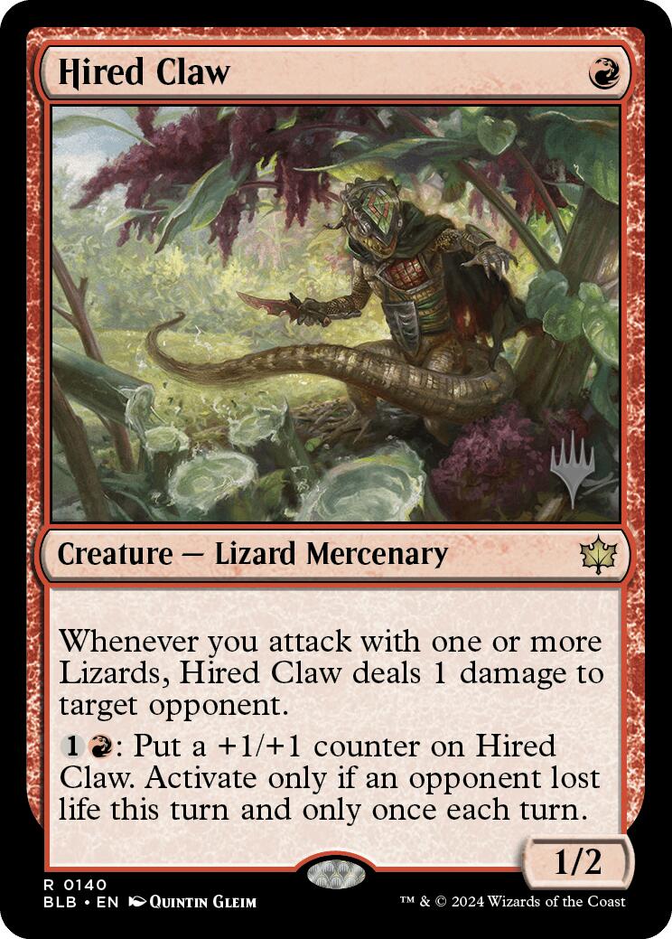 Hired Claw (Promo Pack) [Bloomburrow Promos] | Gear Gaming Fayetteville