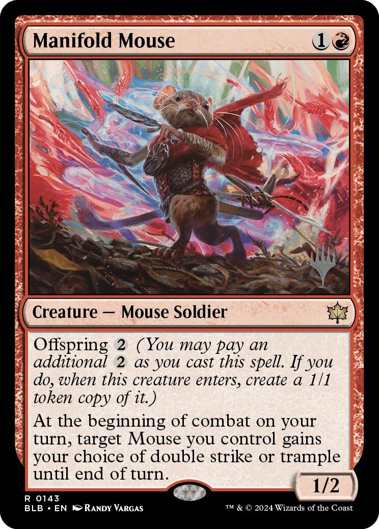 Manifold Mouse (Promo Pack) [Bloomburrow Promos] | Gear Gaming Fayetteville