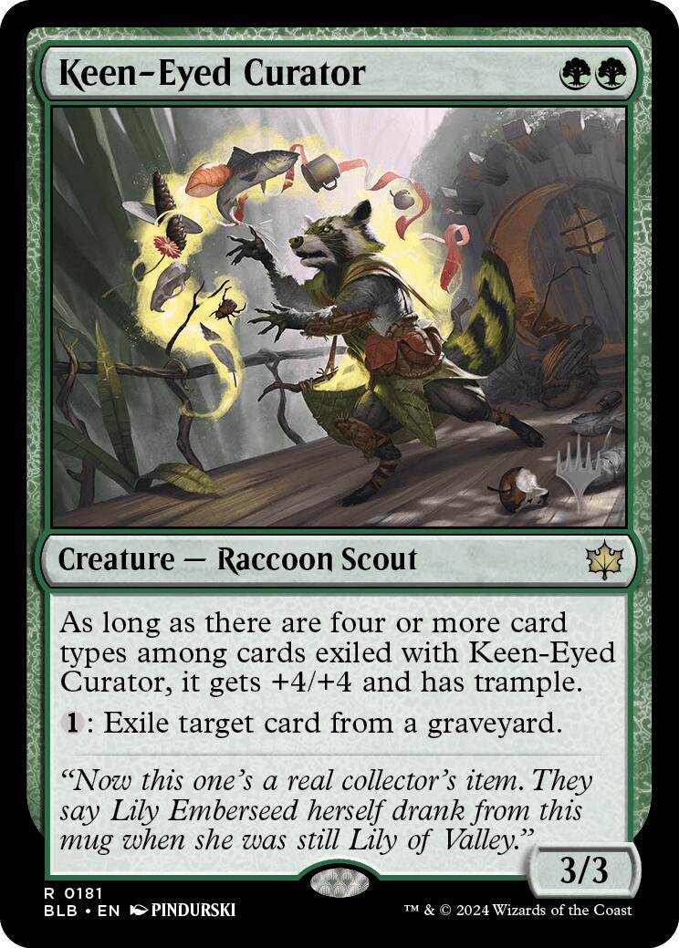 Keen-Eyed Curator (Promo Pack) [Bloomburrow Promos] | Gear Gaming Fayetteville