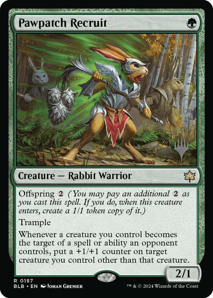 Pawpatch Recruit (Promo Pack) [Bloomburrow Promos] | Gear Gaming Fayetteville