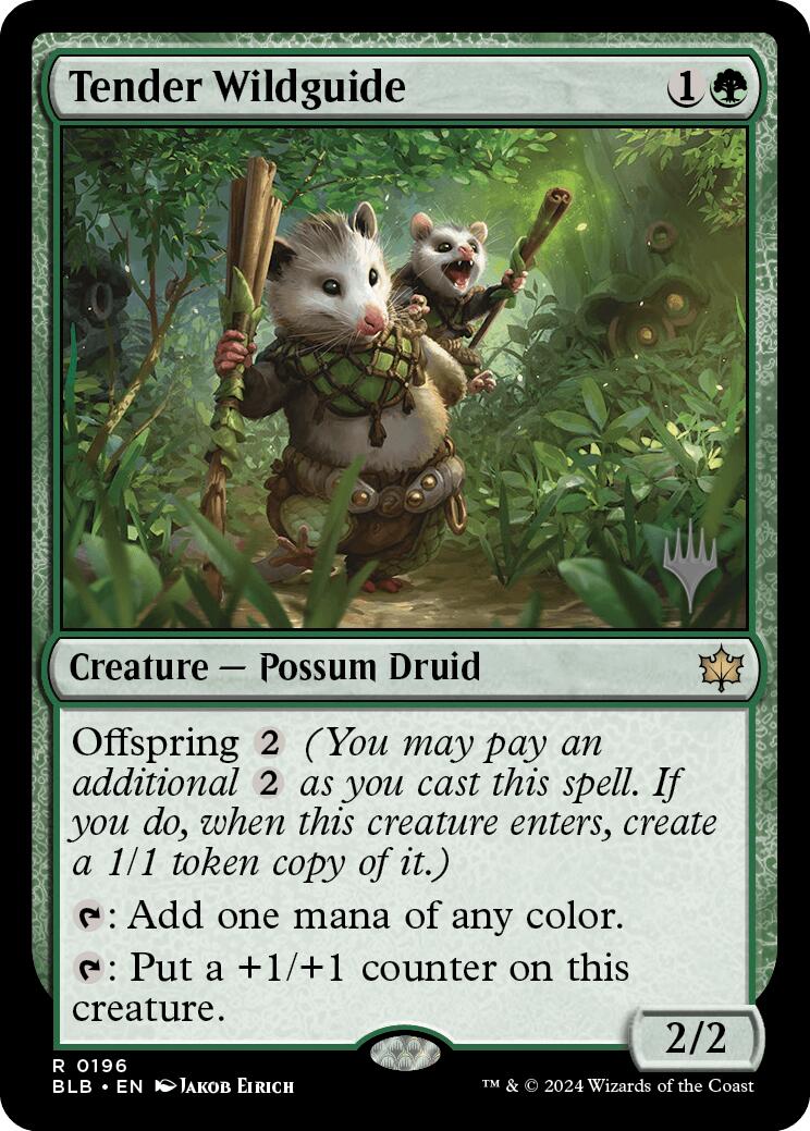 Tender Wildguide (Promo Pack) [Bloomburrow Promos] | Gear Gaming Fayetteville