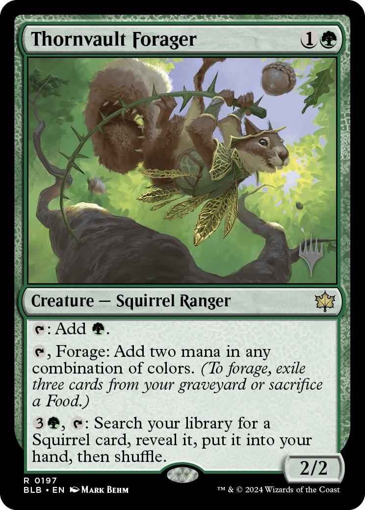 Thornvault Forager (Promo Pack) [Bloomburrow Promos] | Gear Gaming Fayetteville