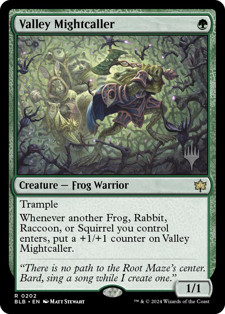 Valley Mightcaller (Promo Pack) [Bloomburrow Promos] | Gear Gaming Fayetteville