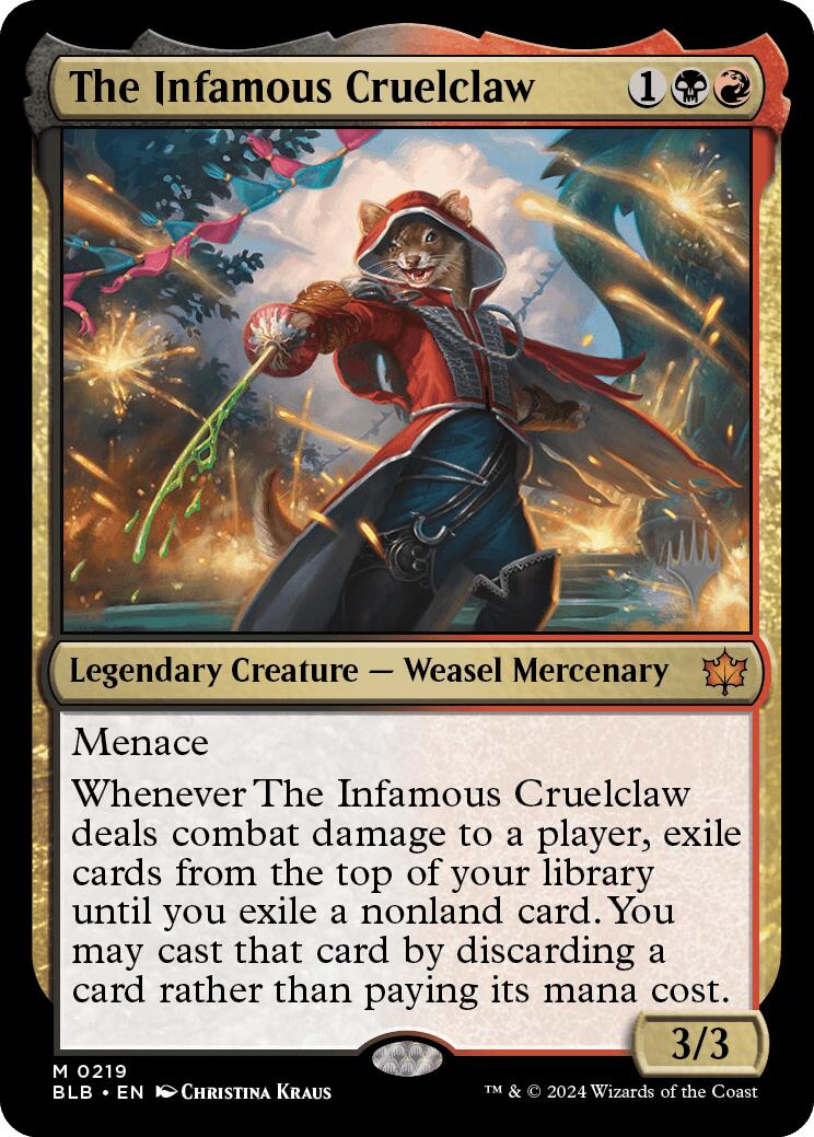 The Infamous Cruelclaw (Promo Pack) [Bloomburrow Promos] | Gear Gaming Fayetteville