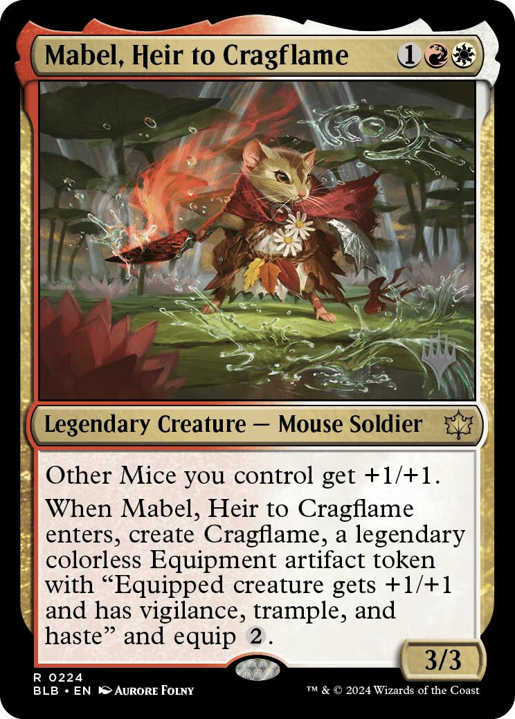 Mabel, Heir to Cragflame (Promo Pack) [Bloomburrow Promos] | Gear Gaming Fayetteville