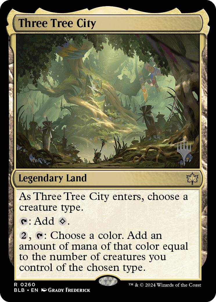 Three Tree City (Promo Pack) [Bloomburrow Promos] | Gear Gaming Fayetteville