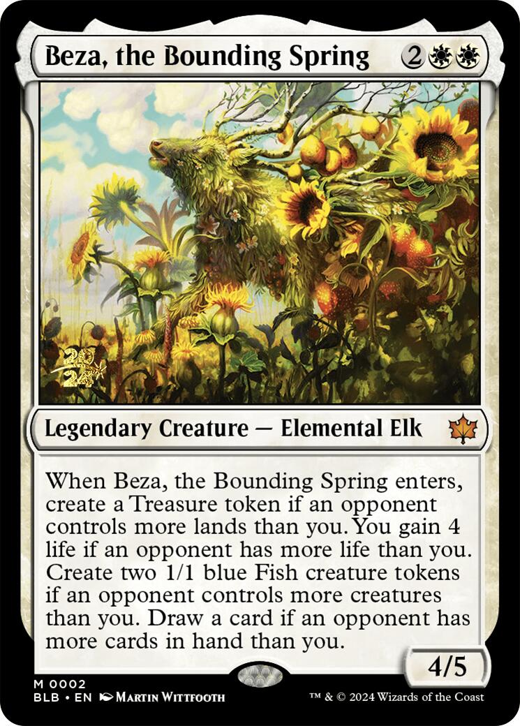 Beza, the Bounding Spring [Bloomburrow Prerelease Promos] | Gear Gaming Fayetteville